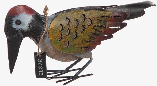 Hackspett Hasse Hamrad Plåt från Different Design i detalj