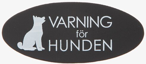 Dörrskylt Plåt - Varning För Hunden från Different Design