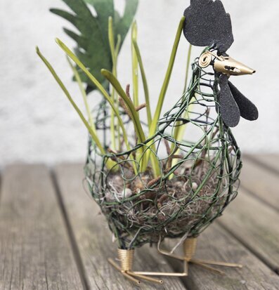 Tuppkorg Smide Grön från Different Design på trädäck