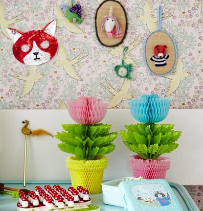 Brädspel Solitär från Rice med färgglada svampar som pjäser