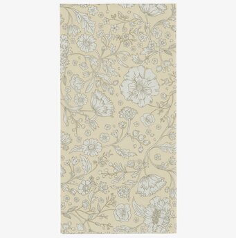 Servetter - Yellow Secret Garden från IB Laursen med blommönster