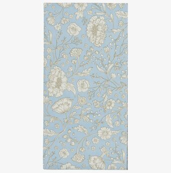 Servetter - Light Blue Secret Garden från IB Laursen, blommönster