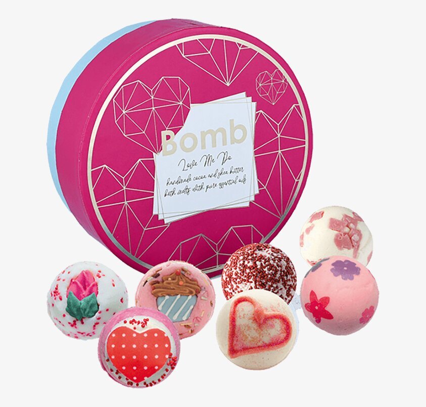 Presentbox Love Me Do från Palmetten med sju badbomber