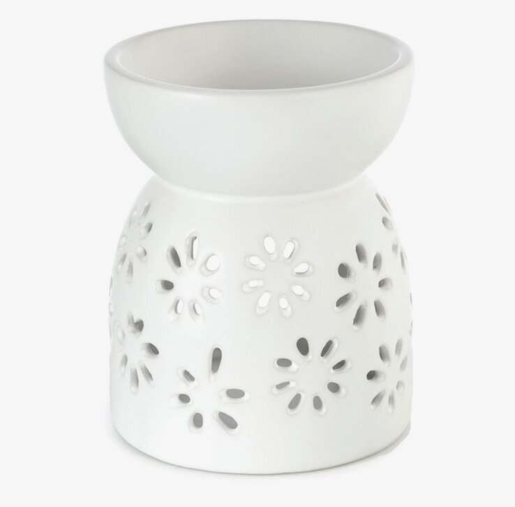 Aromalampa Tusensköna från Palmetten i vit keramik
