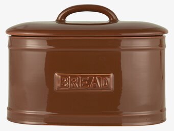 Brödbox Oval Brun från IB Laursen med ergonomiskt handtag