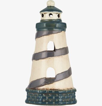 Foto av maritim ljuslykta i keramik med unik design