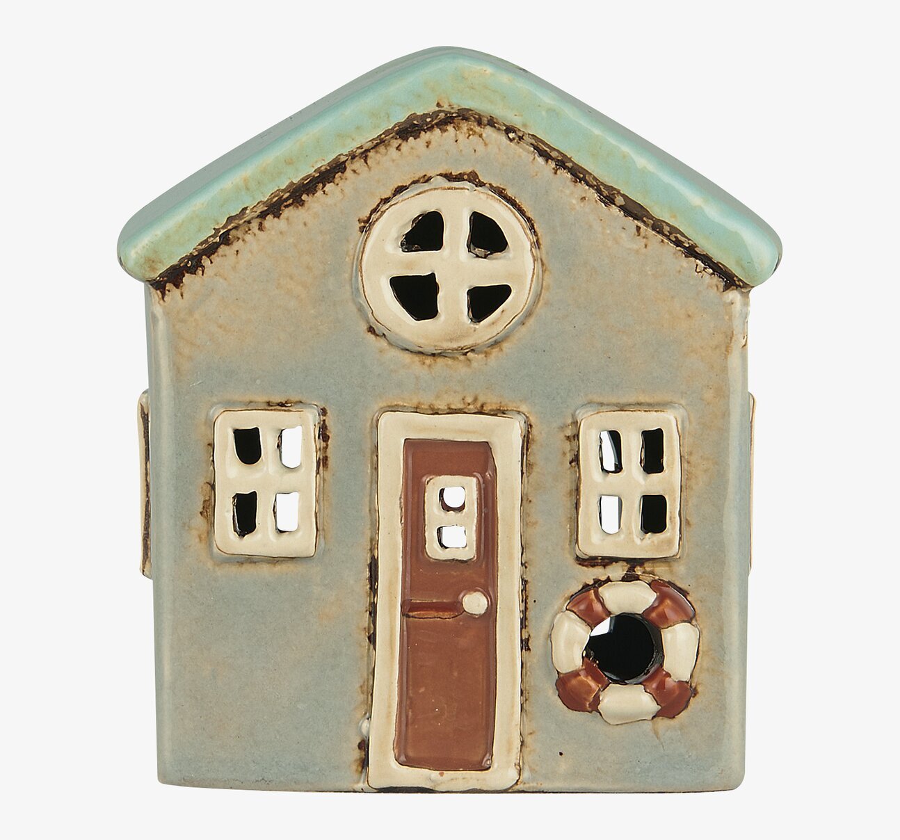 Ljuslykta Løkken Grå/Mintgrön från IB Laursen i keramik