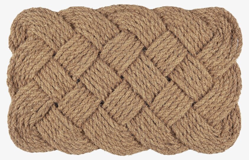 Dörrmatta Flätad Kokosfiber från IB Laursen på vit bakgrund
