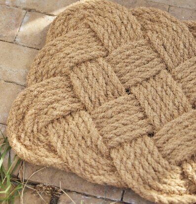 Dörrmatta Flätad Kokosfiber från IB Laursen på stengolv