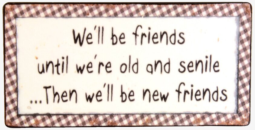 Magnet We´ll Be Friends från IB Laursen med humoristiskt budskap