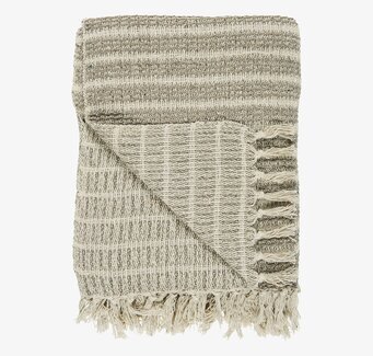 Pläd Creme/Natur från IB Laursen med jordnära färgtoner