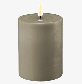 Blockljus LED Sand 7.5x10cm från Deluxe Homeart i närbild