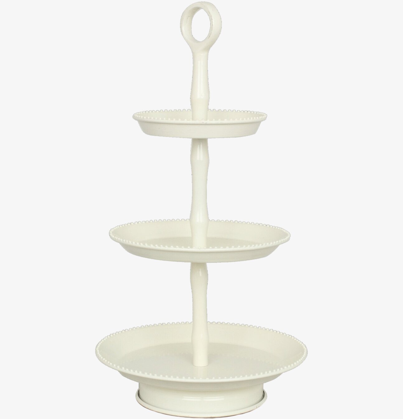 Trevåningsfat Vit från Strömshaga med tre nivåer för servering