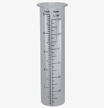 Reservglas Regnmätare från Silkflower med tydlig skala