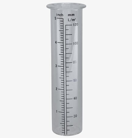 Reservglas Regnmätare från Silkflower med tydlig skala