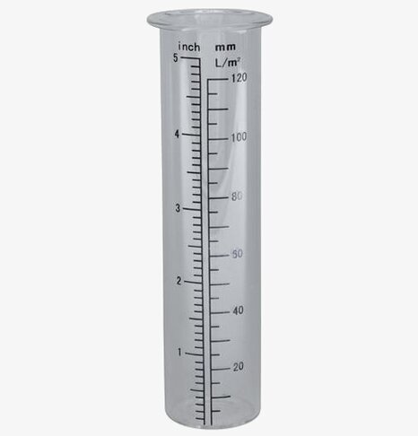 Reservglas Regnmätare från Silkflower med tydlig skala