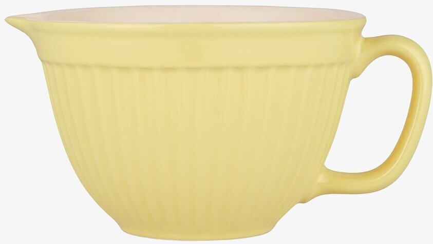 Vispskål Mynte Lemonade från IB Laursen i ljusgul keramik