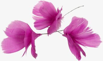 Fjäder/Tråd Blom Cerise 12 st från A Lot Decoration