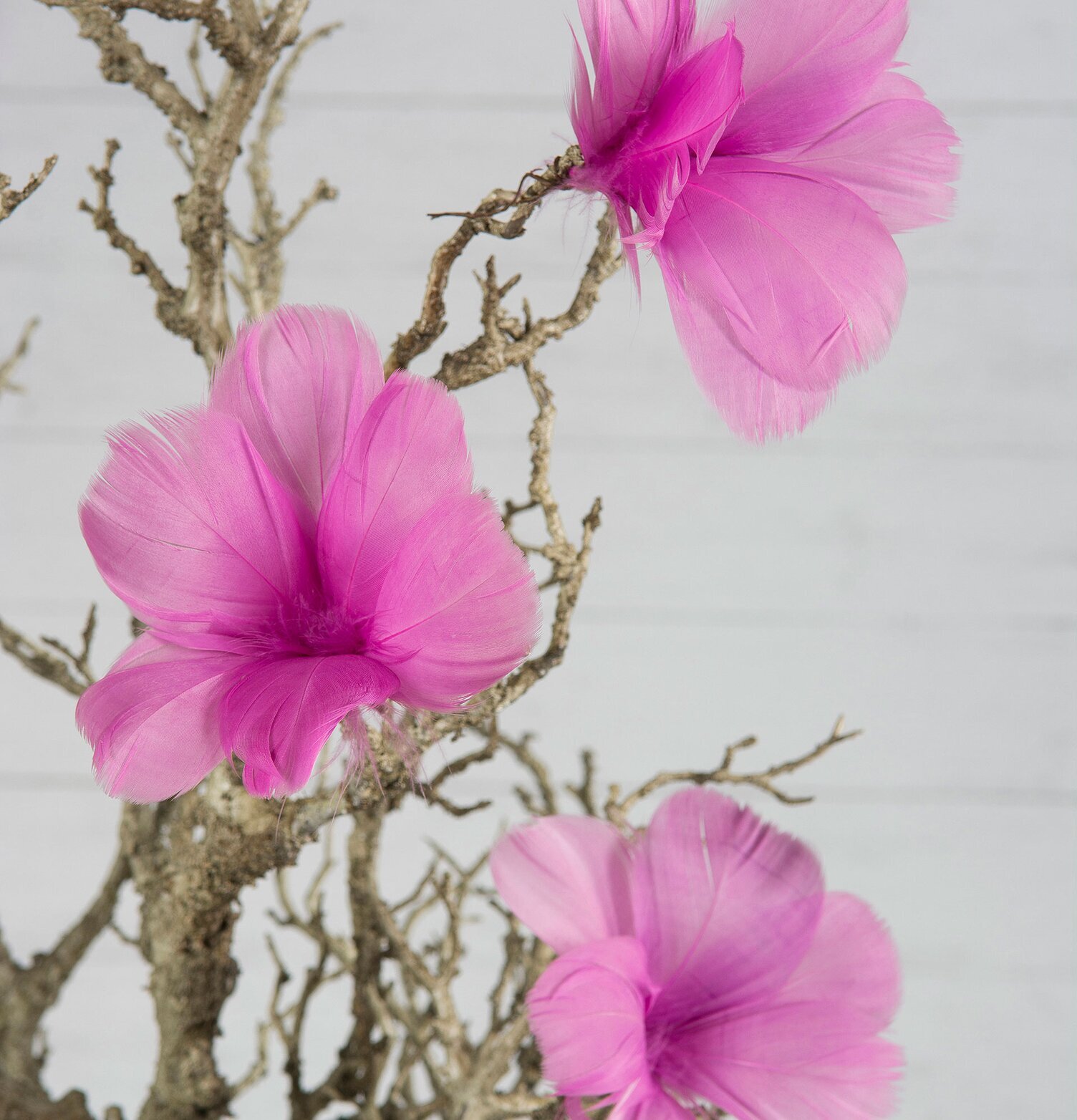 Fjäder/Tråd Blom Cerise 12 st från A Lot Decoration