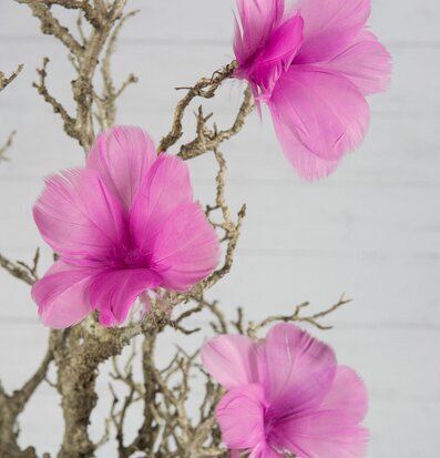 Fjäder/Tråd Blom Cerise 12 st från A Lot Decoration