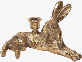 Ljusstake Hare Liggande från A Lot Decoration i guld