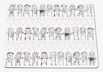 Tallriksunderlägg Pure Friends Vit från Poul Pava med figurer