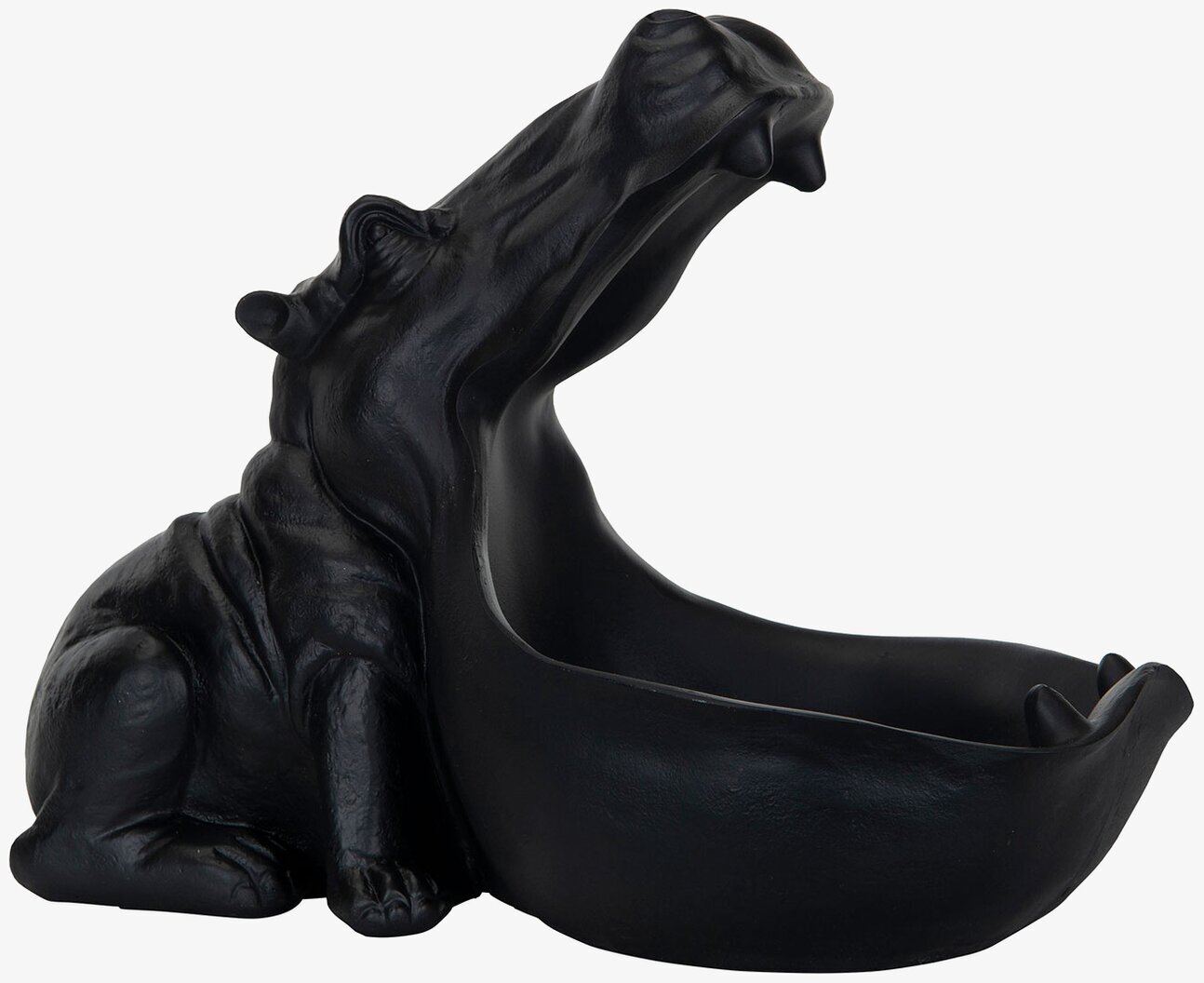 Skål Flodhäst Svart från A Lot Decoration, elegant och unik