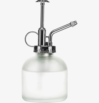 Green Blomsterspruta från Sagaform med frostad glasflaska