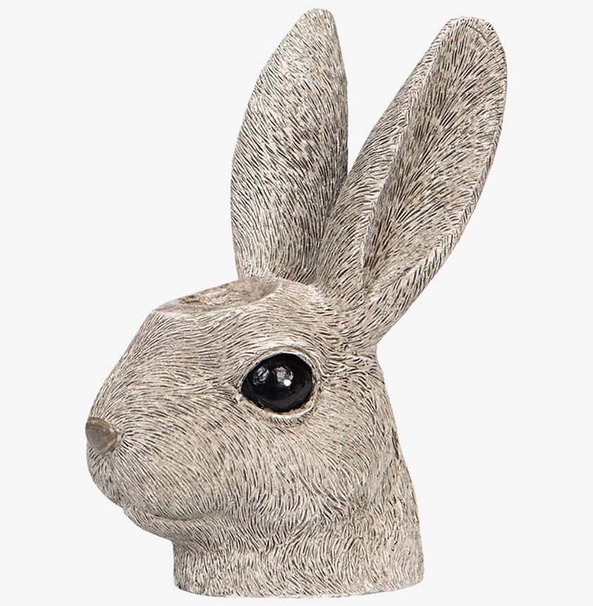 Ljushållare Kaninhuvud Poly från A Lot Decoration i grått