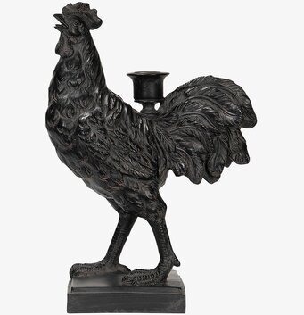 Ljusstake Tupp Brun/Svart 31.5cm från A Lot Decoration