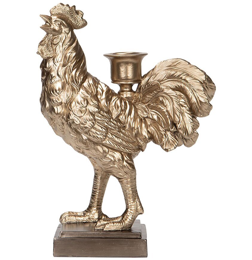 Ljusstake Tupp Champagne 25.5cm från A Lot Decoration