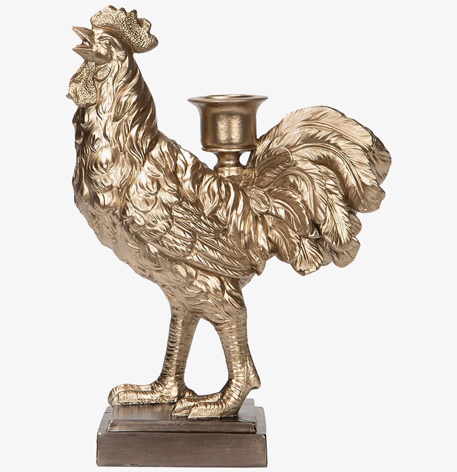 Ljusstake Tupp Champagne 25.5cm från A Lot Decoration