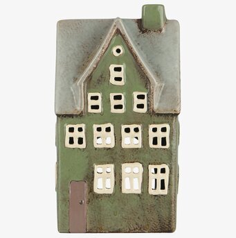 Bild av charmig ljuslykta i klassisk byggnadsstil