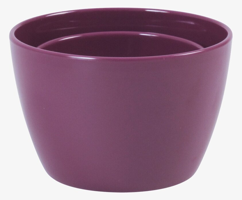 Melaminskål 2-pack Lila från Rice på enfärgad bakgrund