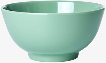 Skål Medium 6-pack - Flower Me Happy från Rice, mintgrön skål