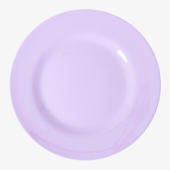 Tallrikar 6-Pack - Flower Me Happy från Rice, lila tallrik