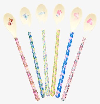 Långa Skedar - Flower Me Happy från Rice i fläktmönster