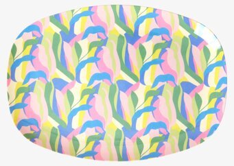 Tallrik Jungle Fever Print från Rice med livligt mönster