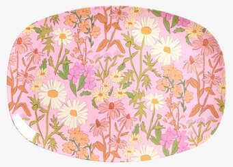 Tallrik Daisy Dearest Print från Rice med blommigt tryck