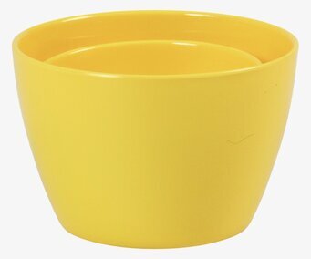 Melaminskål 2-pack Gul från Rice på neutral bakgrund