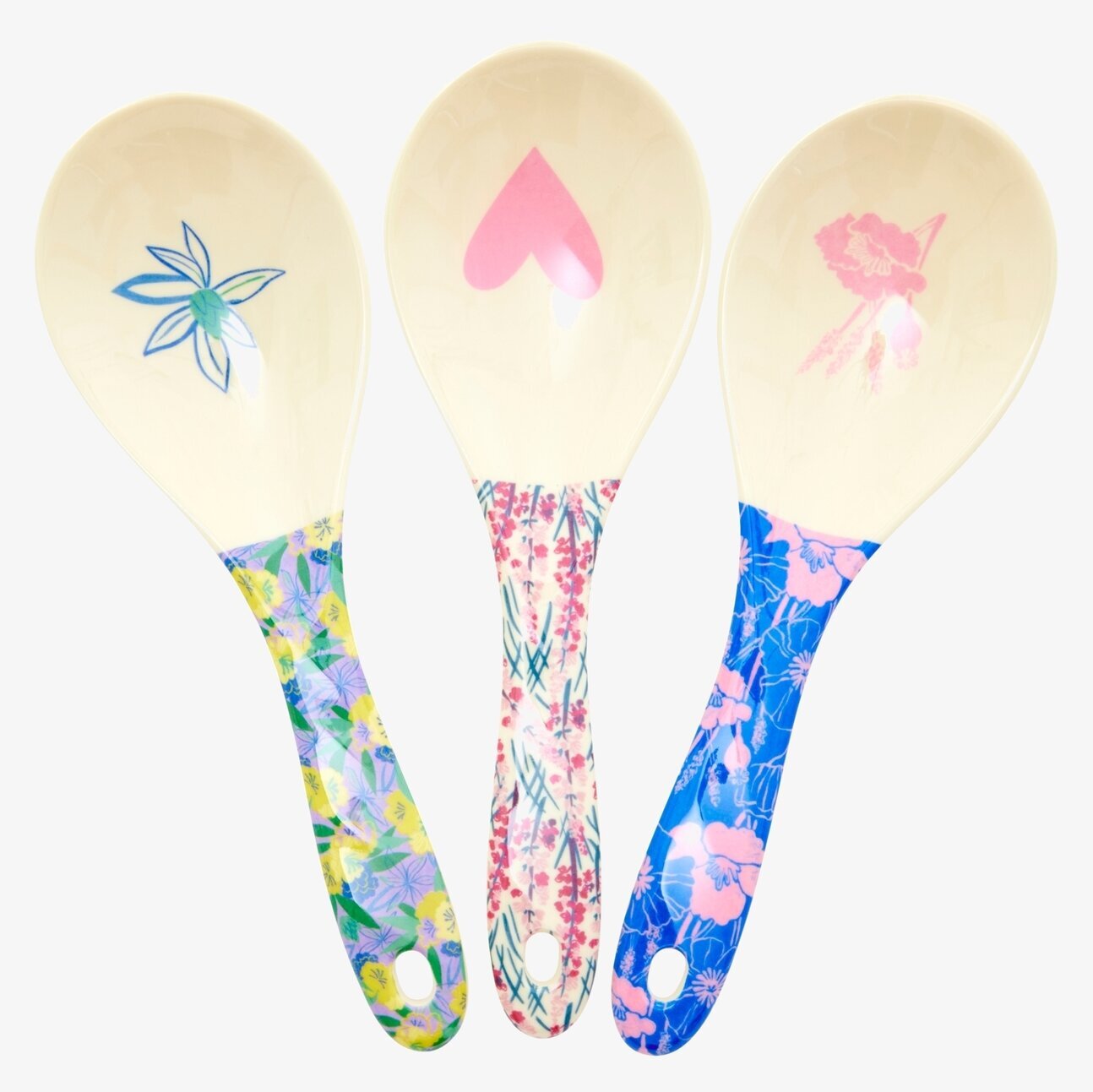 Salladssked - Flower Me Happy från Rice, färgglada mönster