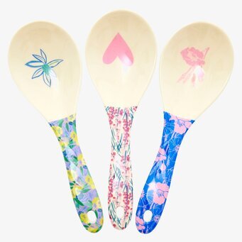 Salladssked - Flower Me Happy från Rice, färgglada mönster