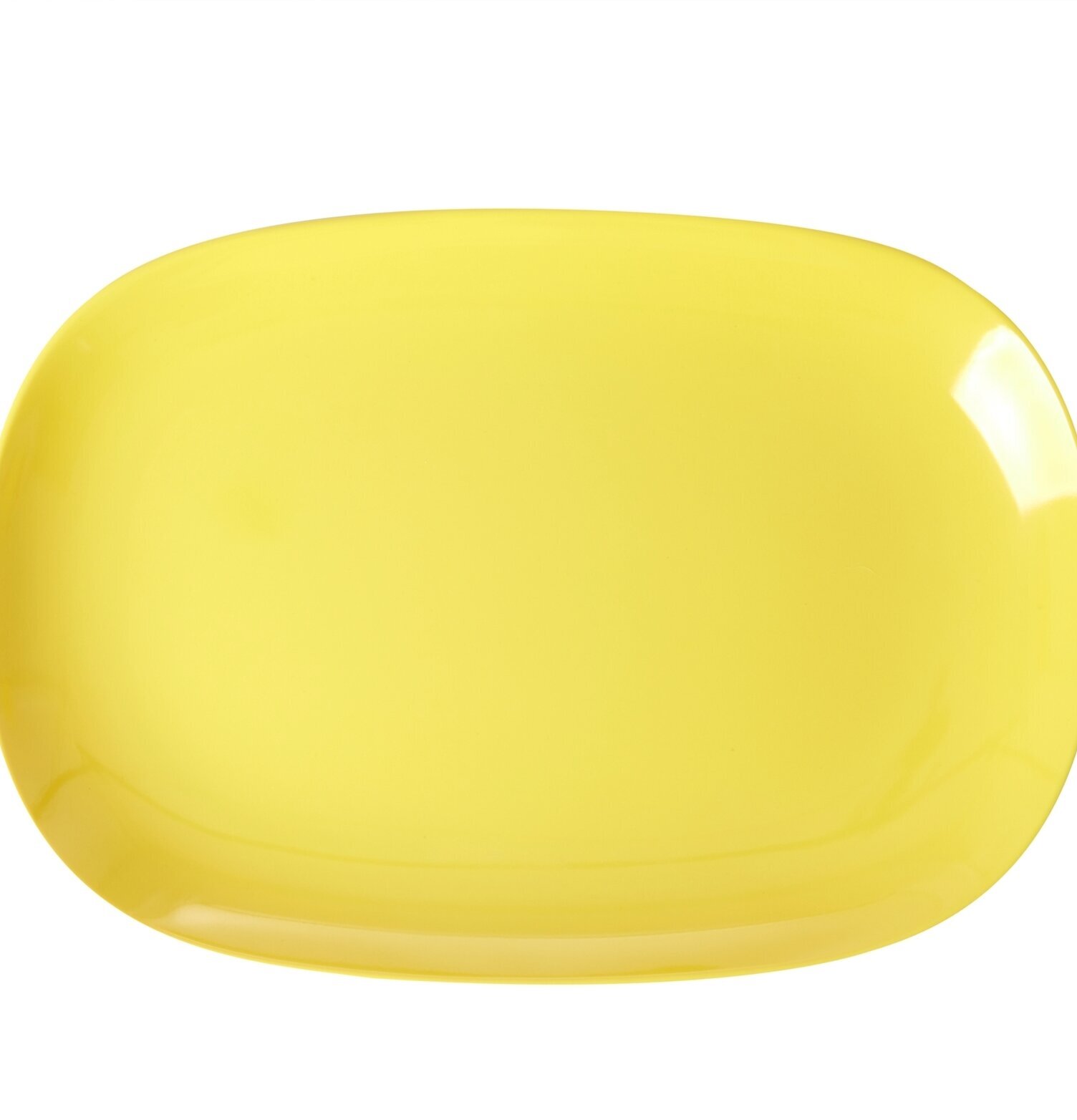 Tallrik Large Yellow från Rice, rektangulär och gul