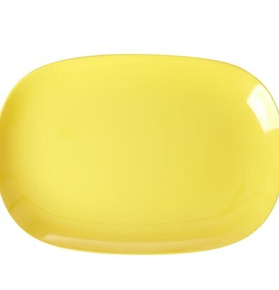 Tallrik Large Yellow från Rice, rektangulär och gul
