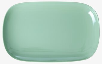 Tallrik Medium Green från Rice, rektangulär och grön