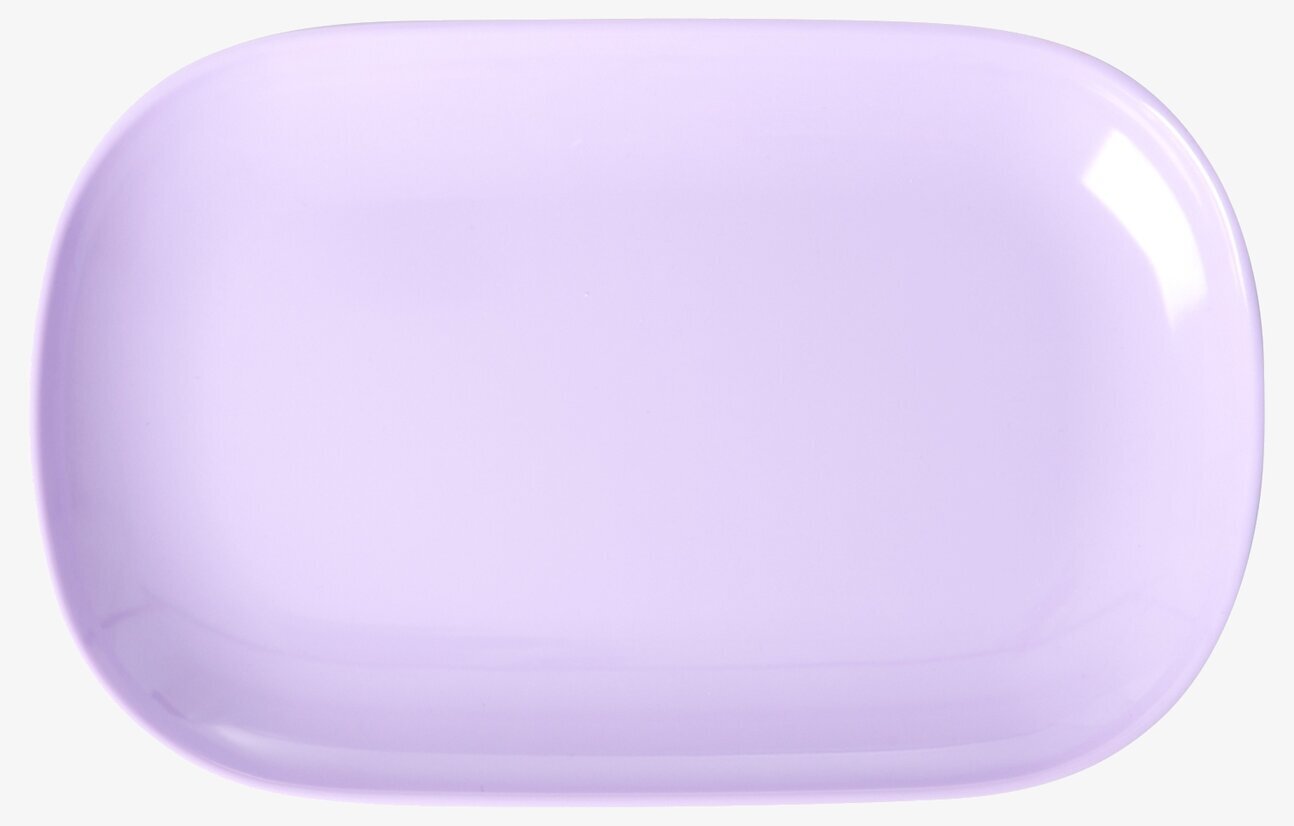Tallrik Small Lavender från Rice i lavendelfärg, rektangulär