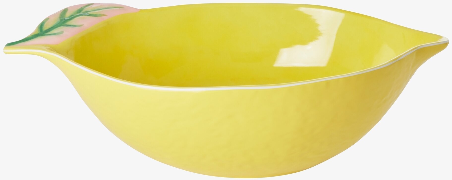 Salladsskål Large Lemon från Rice i ljusgul keramik