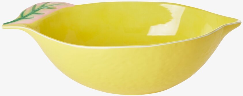 Salladsskål Large Lemon från Rice i ljusgul keramik
