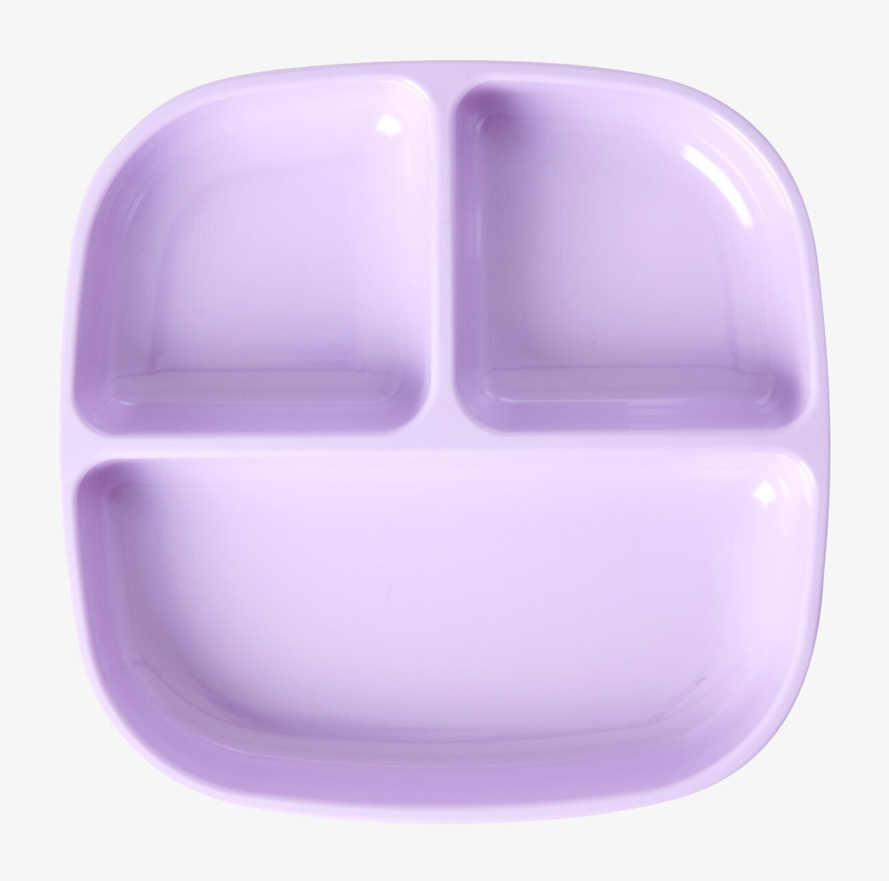 Barntallrik 3-Fack Lavender från Rice i lavendelfärg