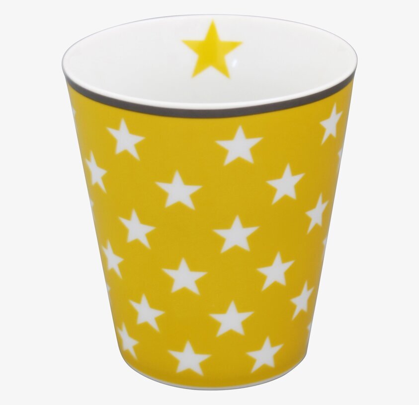 Happy Mugs - Star Gul från Krasilnikoff med gula stjärnor